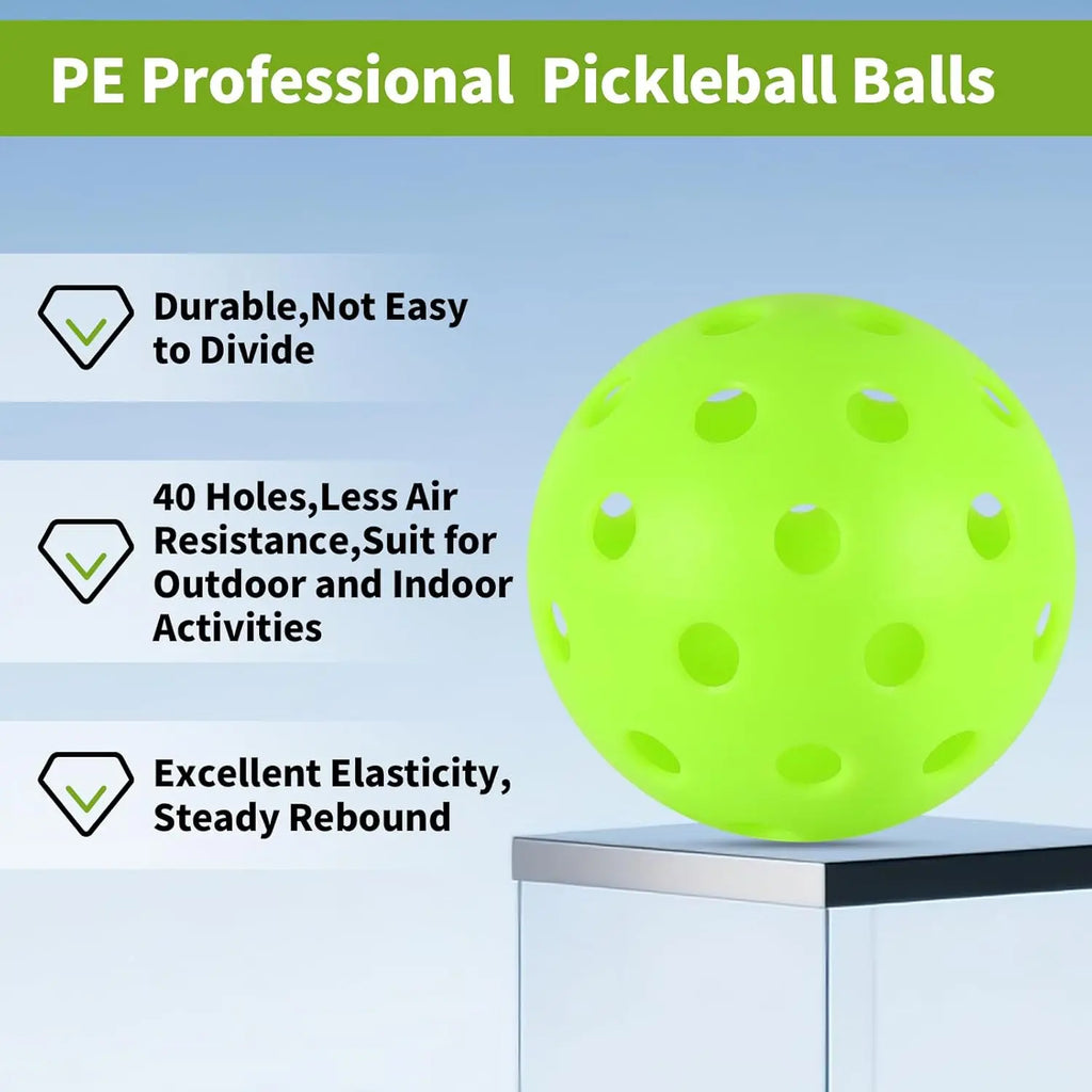 Outdoor Pickleball Balls (40 Hole)