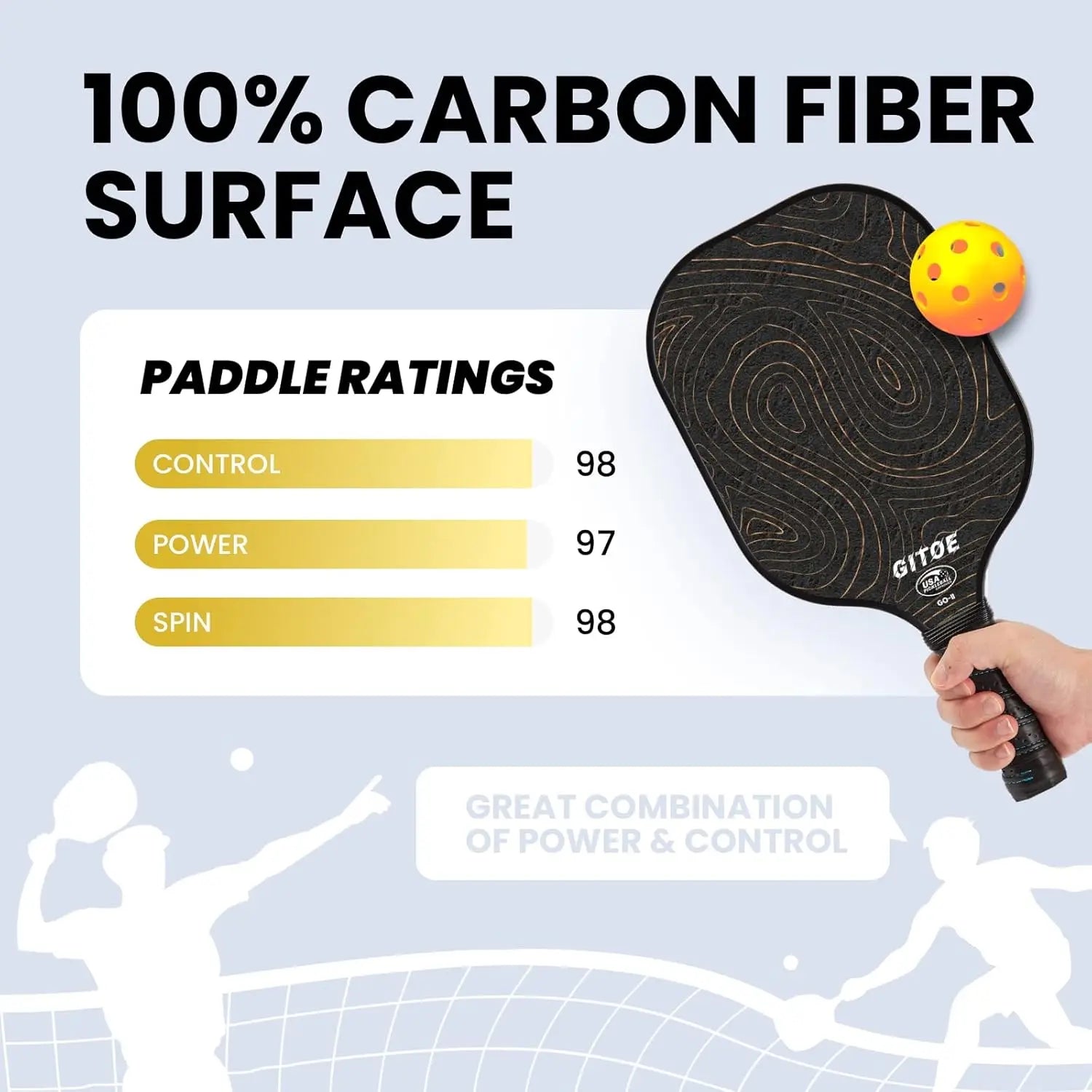 USAPA Carbon Fiber Paddle Set