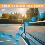 Color Pickleball Balls with Bag (6 Pack)