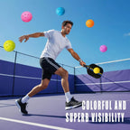 Color Pickleball Balls with Bag (6 Pack)