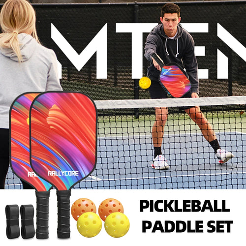 Fiberglass Paddle Set with Balls & Bag