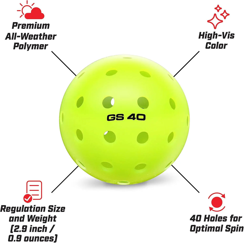Outdoor Pickleball Balls (40 Pack)