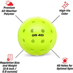 Outdoor Pickleball Balls (40 Pack)