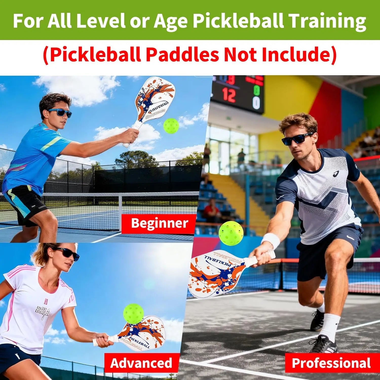Outdoor Pickleball Balls (40 Hole)