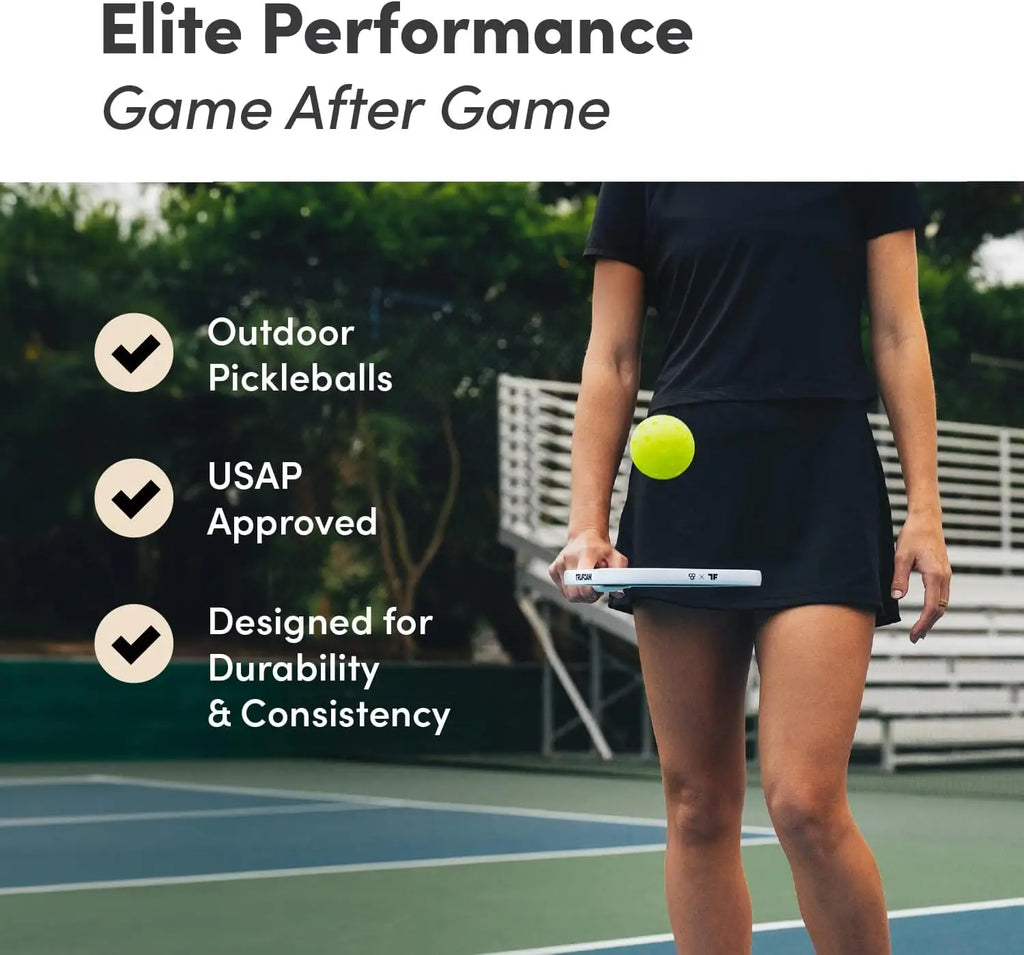 Outdoor Pickleball Balls (40 Hole)
