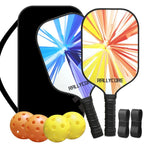 Honeycomb Paddle Set with Balls & Bag