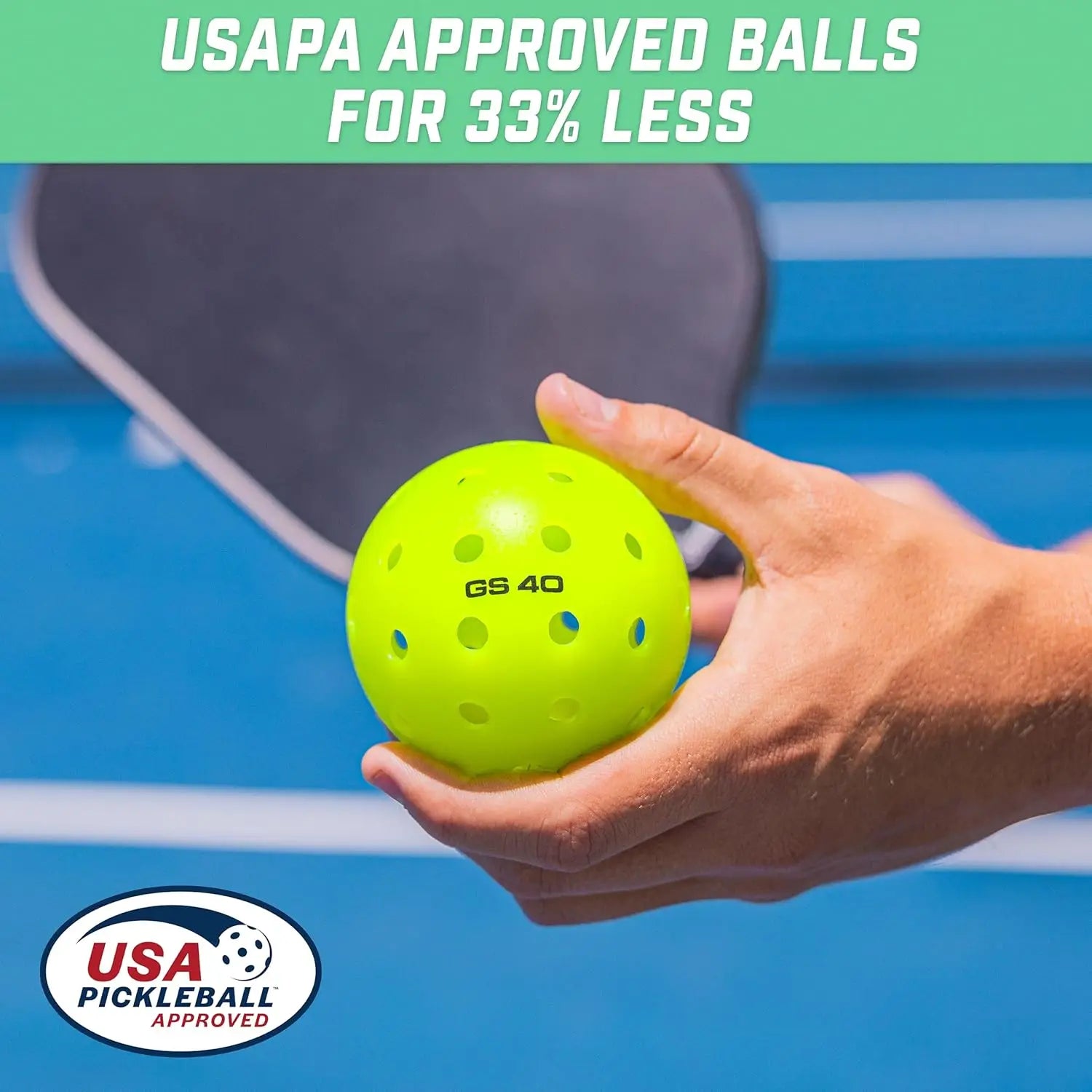 Outdoor Pickleball Balls (40 Pack)